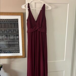 Lulu's Deep Wine Maxi Dress